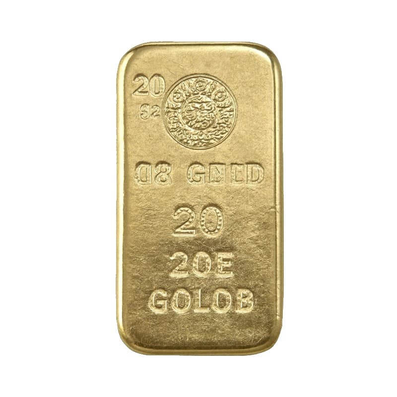 Gold bar, 20 grams